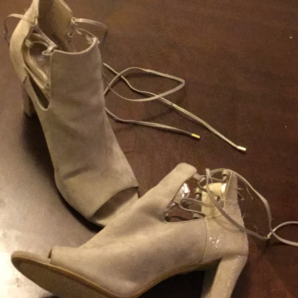 Sugar peep toed heels